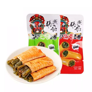 张飞夹心豆卷小包装海带豆皮香辣泡椒味海带丝豆腐干休闲解馋零食