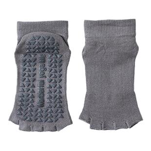 五指瑜伽袜子薄款夏天漏脚趾半指专业防滑普拉提分趾运动短款棉袜