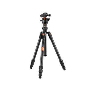 卓尔KF123碳纤维三脚架相机支架三角架专业单反相机摄影摄像云台脚架套装照相机便携户外旅行直播拍照独脚架