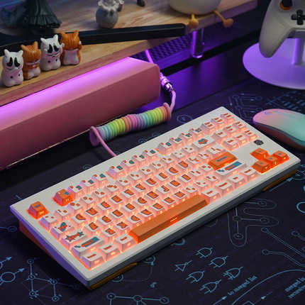 复古主题键帽PBT热升华原厂高度侧刻键帽hi75/hi8/68/87/98/104