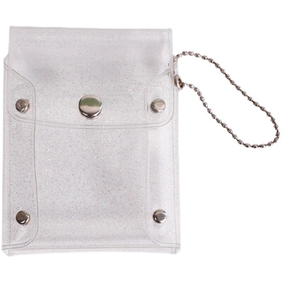 韩国按扣口红包pvc透明便携