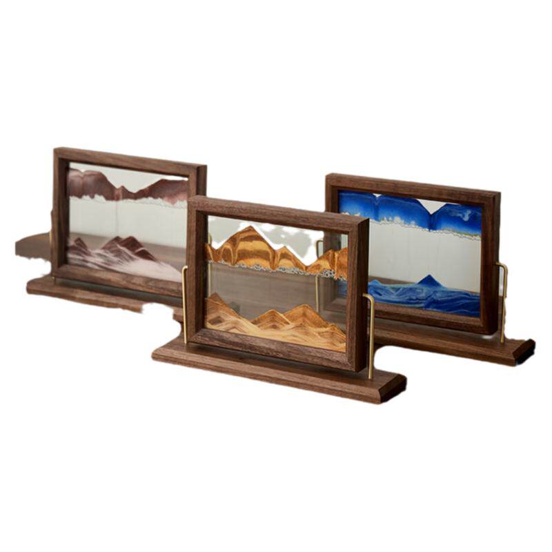 简约现代高档沙漏流沙画摆件玄关酒柜电视柜家居装饰品送乔迁礼物