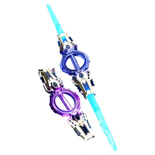 火旋剑双刃火花炫旋转伸缩激光剑发光刀儿童宝剑玩具男孩生日礼物