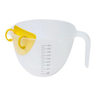 过滤量杯带刻度厨房用食品级淘米网多功能烘焙大容量鸡蛋液打蛋杯