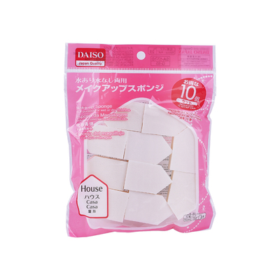 DAISO大创干湿两用屋型化妆棉
