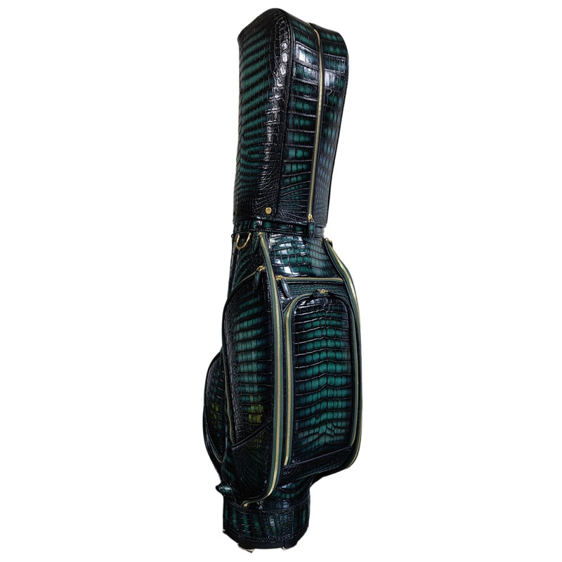 擦色尼罗鳄鳄鱼皮高尔夫球包男款高端职业专用高尔夫球袋golf bag