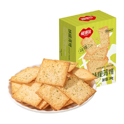 福事多酥脆薄饼海苔味饼干