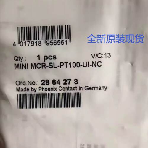 议价2864273菲尼克斯MINI MCR-SL-PT100-UI-NC 温度隔离器