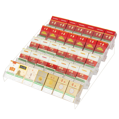 倾斜45度陈列卖香烟架可插价签