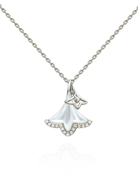 高银版项链女EGEM意境S925纯银