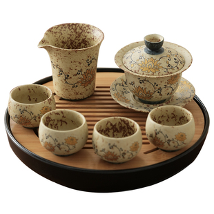 2026新款功夫茶具套装家用泡茶专用年轻人高端大气陶瓷盖碗喝茶杯
