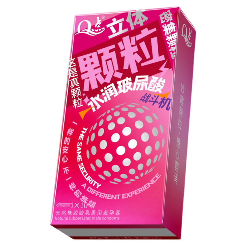 Q点3D立体环绕颗粒避孕套