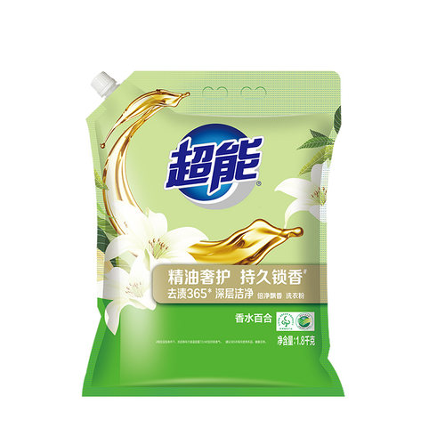 超能洗衣粉植愈香氛去渍持久留香家用1.8kg大袋低泡洗衣服粉正品