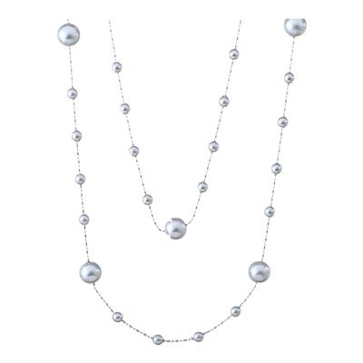 满天星珍珠项链长款90厘米长链女