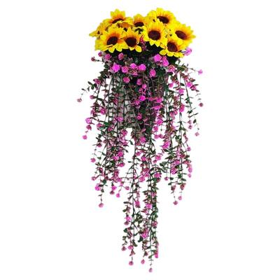 仿真挂墙室内客厅装饰假花束藤条