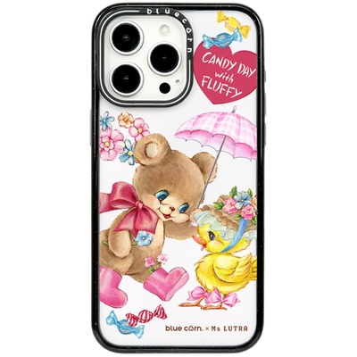 Lutra撑伞的小熊适用于苹果