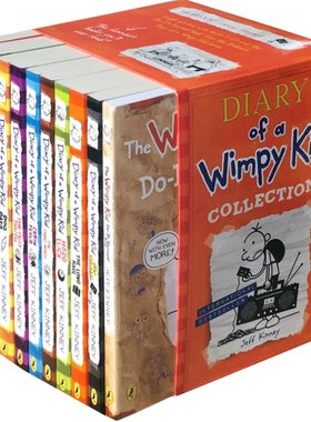 英文原版Diary of a Wimpy Kid小屁孩的日记系列21本全套哭包英文原版儿童小说8-12岁课外读物章节桥梁书美国初中小学生幽默漫画书