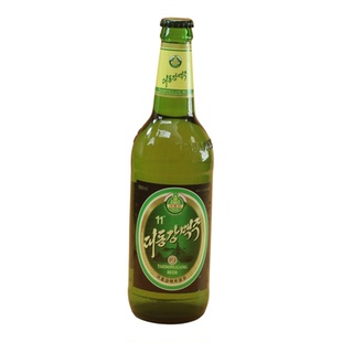 朝鲜大同江啤酒金2号黄啤朝鲜特产原装进口丹东旅游平壤鸭绿江