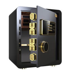 虎霸保险柜家用小型45/60cm密码指纹全钢防盗保险箱家庭迷你夹万办公文件保管箱密码床头保险柜家用2025新款