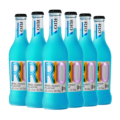 RIO锐澳蓝玫瑰预调鸡尾酒6瓶
