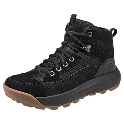 斯凯奇雪地靴秋冬男鞋厚底高帮靴休闲运动鞋耐磨户外越野靴冬靴