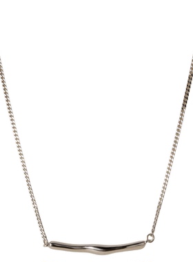 素图925银一字项链百搭气质项链