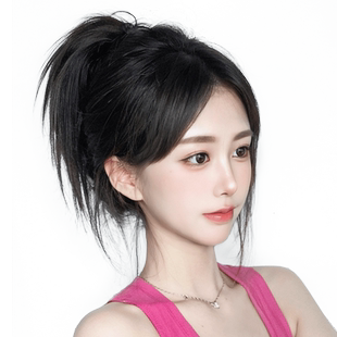 鸡窝头抓夹假发女辣妹半扎鸡毛毽子头盘发发包发圈蓬松丸子头发苞