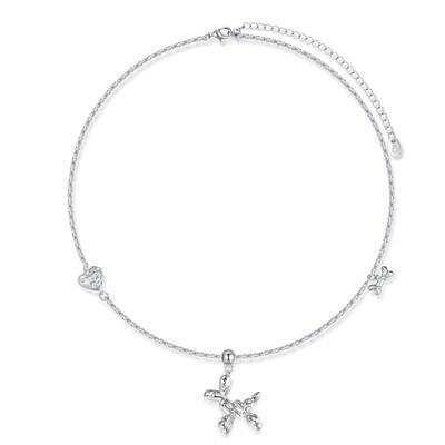 洞天TONETALE气球狗情侣款项链