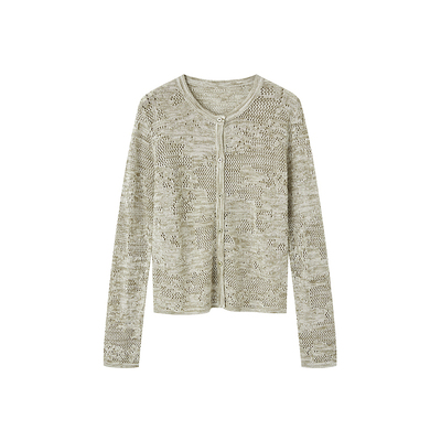 indicia标记商场同款2026夏季新款镂空设计感百搭开衫 F2B6KS121N