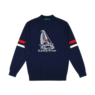 【舒弹羊毛】Raidy Boer/雷迪波尔2025秋冬男半高领针织毛衣 5064