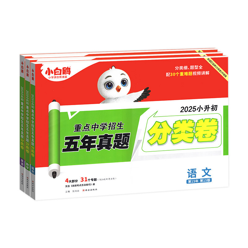 现货速发】小白鸥小升初分类卷