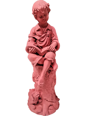 花园客厅励志玻璃钢人物读书雕塑