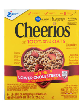 美国cheerios麦圈即食冲泡早餐
