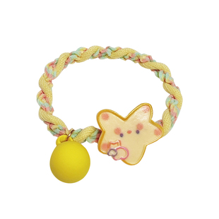 星星奶酪发夹可爱网红气质高弹力橡皮筋耐用扎头发绳儿童发圈头饰