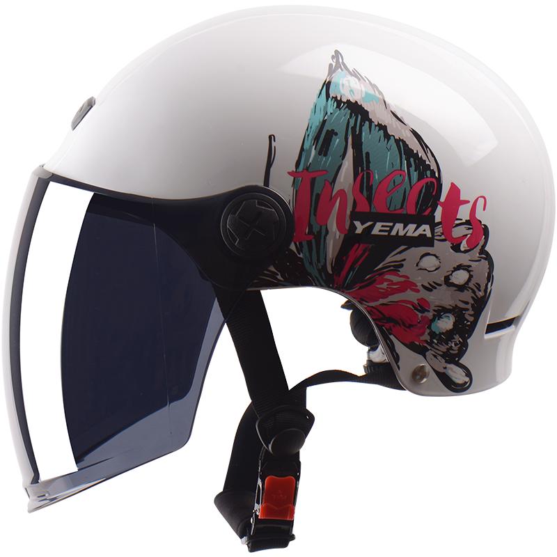 野马3C认证电动车头盔女夏季半盔夏天防晒紫外线电瓶摩托车安全帽多图0