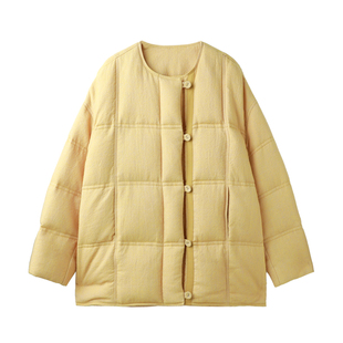 【90%白鹅绒】PENNYPENG暖姜茶黑标系列羽绒服圆领羊毛鹅绒服外套