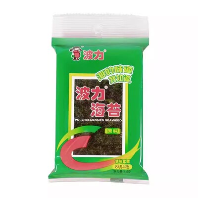 波力海苔脆54包儿童零食一箱