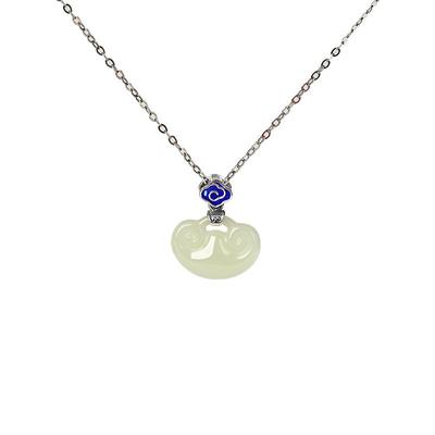 宫里上新天然和田玉如意吊坠