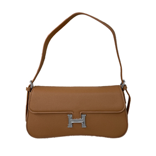 高级感单肩包包2024新款潮h扣康康包法棍腋下包小众设计手提包女