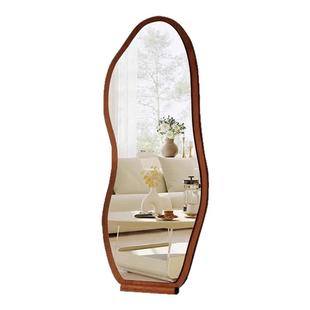 中古全身镜设计师异形落地镜网红家用穿衣镜女生高级感试衣镜子