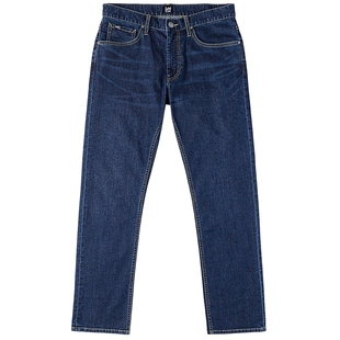 【张凌赫代言】Lee26春夏新品五袋款轻薄726直筒牛仔裤深蓝色男潮