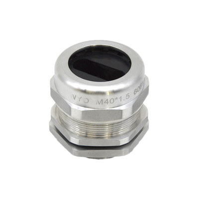 铝合金扁孔电缆接头扁芯防水密封填料函电伴热扁线6061铝制格兰头