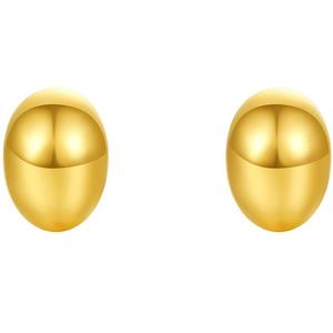 周六福黄金耳钉女金珠珠耳饰耳坠耳环足金定价女友520礼物官方