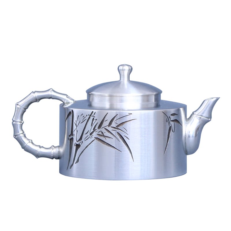 纯锡竹节壶240ml普洱茶泡茶壶