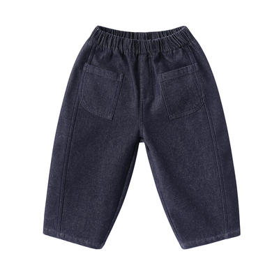 男童加绒裤子保暖儿童牛仔长裤