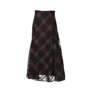 Apuweiser-riche2025秋冬新品 双层纱裙半裙25333630