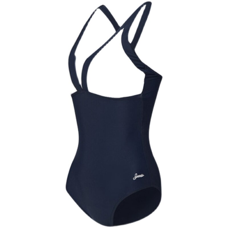 Speedo/速比涛 连体泳衣女度假遮肚显瘦ins风性感温泉游泳衣 抗氯