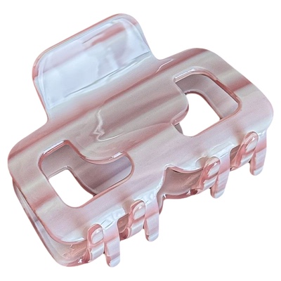 小方块发夹豹纹百搭女后脑勺抓夹醋酸发抓半扎发盘发头饰鲨鱼夹子