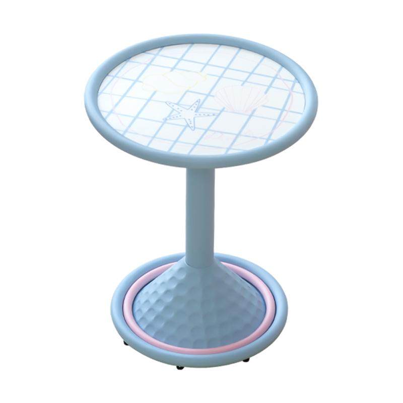 PAPAHUG 圆形茶几客厅家用渐变小桌子沙发边几茶几卧室床边桌角几