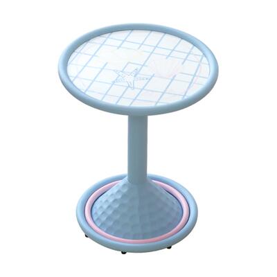 PAPAHUG 圆形茶几客厅家用渐变小桌子沙发边几茶几卧室床边桌角几